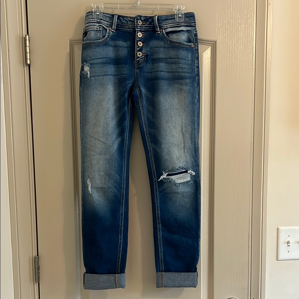 KanCan Dark Blue Distressed Jeans